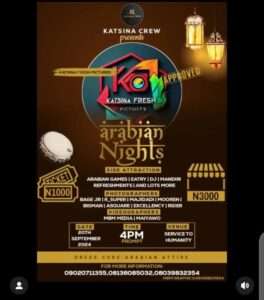 Arabian nights events in katsina 